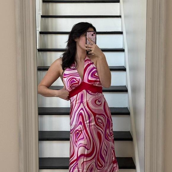 ❗️LAST CHANCE | NWT Laundry by Shelli Segal Silk Dress Vintage Size XS - Picture 1 of 5